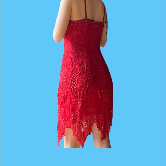 Rare Vintage niteline by della roufogali beaded sparkly fairy dress - Picture 3 of 3